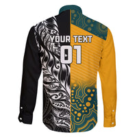 Custom New Zealand And Australia Rugby Family Matching Mermaid Dress and Hawaiian Shirt Wallabies Kiwi Silver Fern 2023 World Cup LT01 - Polynesian Pride