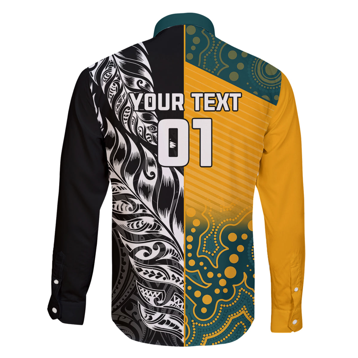 custom-new-zealand-and-ausrtralia-rugby-family-matching-off-shoulder-maxi-dress-and-hawaiian-shirt-wallabies-kiwi-silver-fern-2023-world-cup