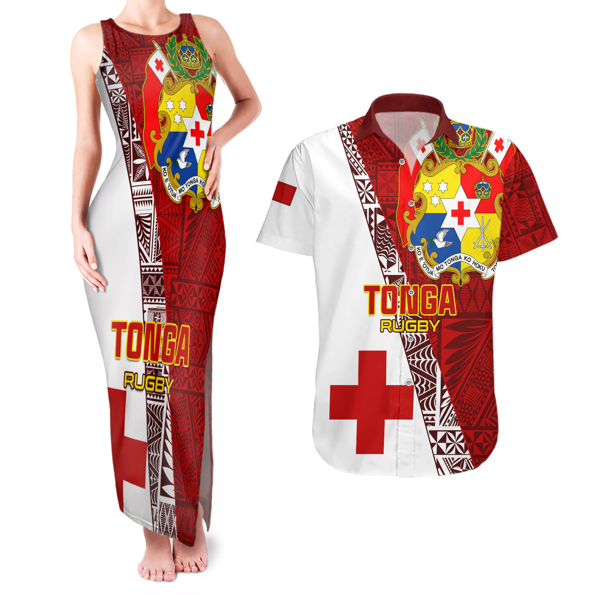 tonga-rugby-couples-matching-tank-maxi-dress-and-hawaiian-shirt-tongan-go-2023-world-cup