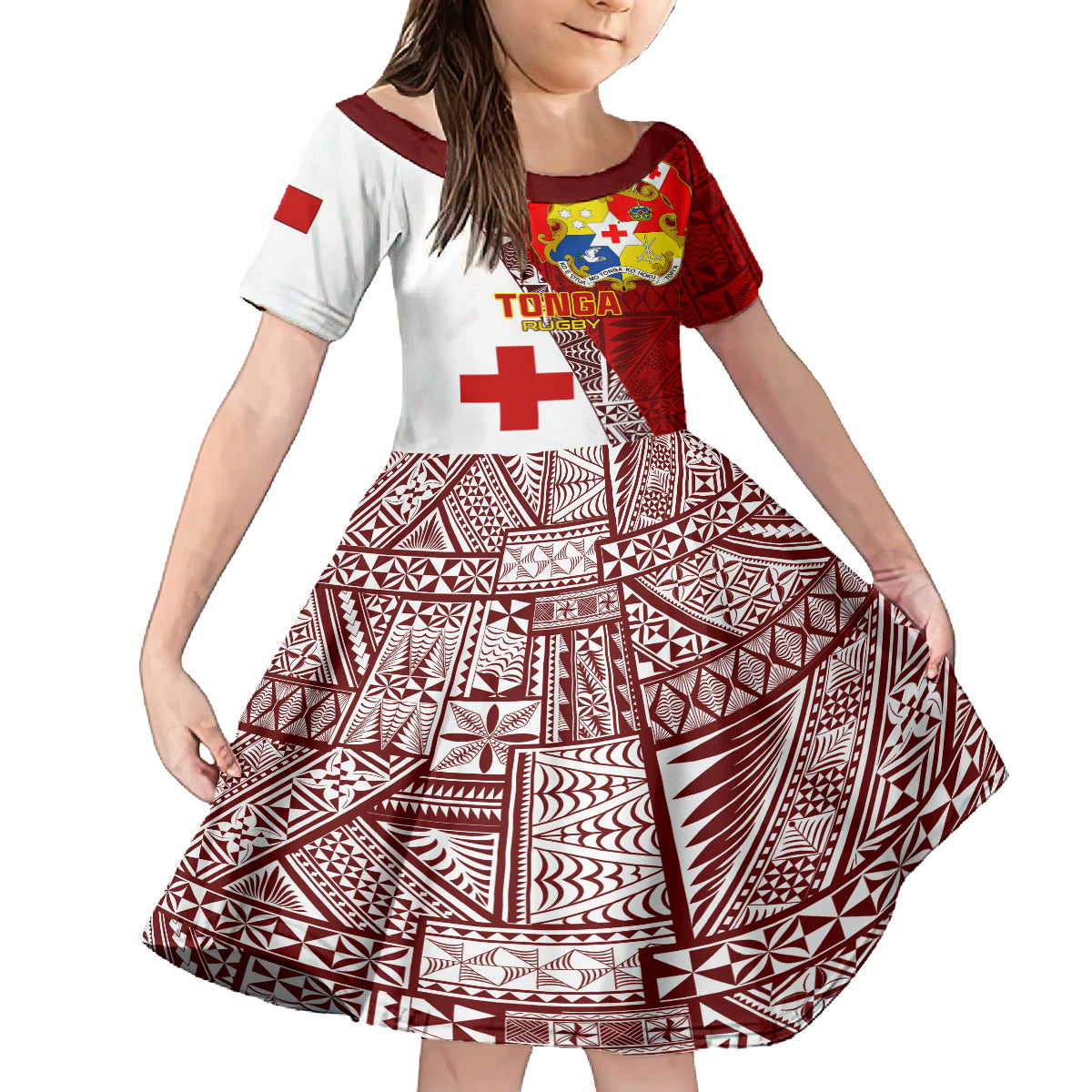 tonga-rugby-kid-short-sleeve-dress-tongan-go-2023-world-cup