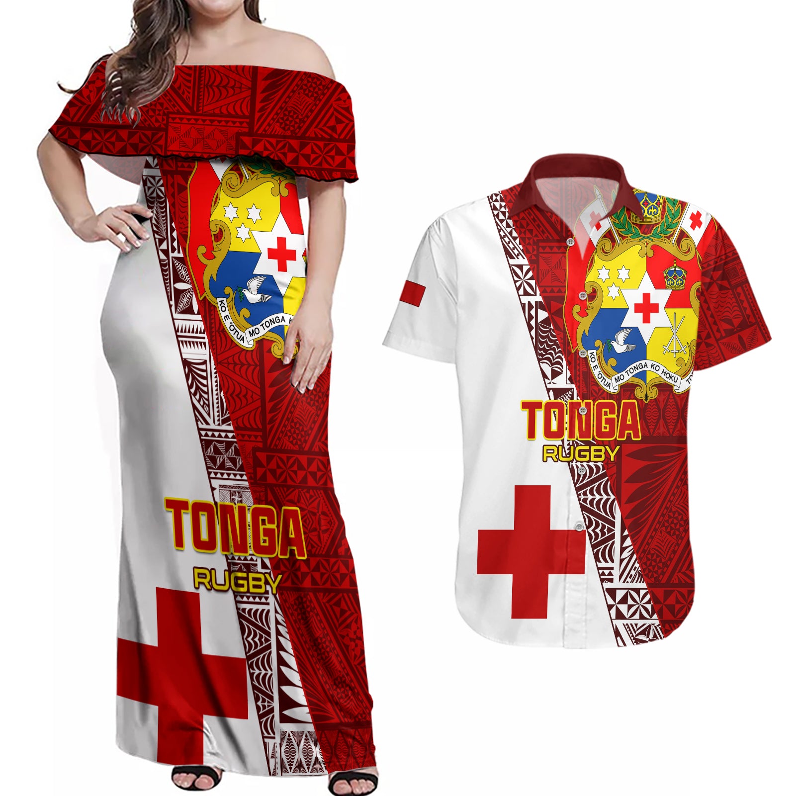 custom-tonga-rugby-couples-matching-off-shoulder-maxi-dress-and-hawaiian-shirt-tongan-go-2023-world-cup