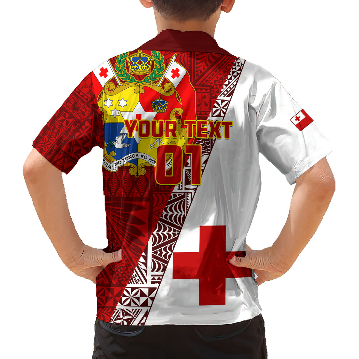 Custom Tonga Rugby Kid Hawaiian Shirt Tongan Go 2023 World Cup LT01 - Polynesian Pride
