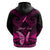 Personalised Pink Out Hoodie Breast Cancer Awareness Polynesian Pattern Black Version LT01 - Polynesian Pride