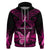 Personalised Pink Out Hoodie Breast Cancer Awareness Polynesian Pattern Black Version LT01 - Polynesian Pride