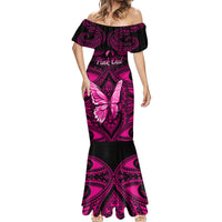 personalised-pink-out-mermaid-dress-breast-cancer-awareness-polynesian-pattern-black-version