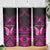 Personalised Pink Out Skinny Tumbler Breast Cancer Awareness Polynesian Pattern Black Version