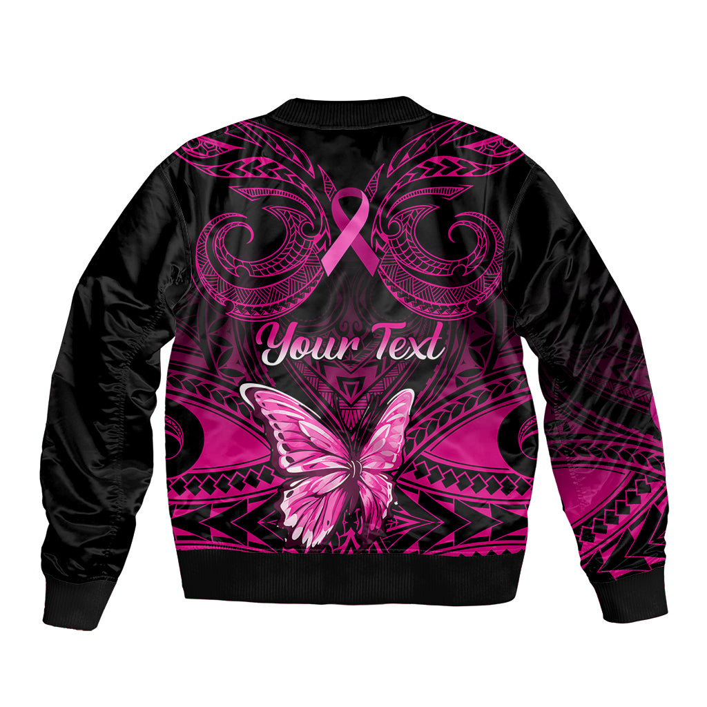 personalised-pink-out-sleeve-zip-bomber-jacket-breast-cancer-awareness-polynesian-pattern-black-version