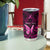 Personalised Pink Out Tumbler Cup Breast Cancer Awareness Polynesian Pattern Black Version