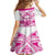 personalised-pink-out-kid-short-sleeve-dress-breast-cancer-awareness-polynesian-pattern-white-version