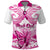 Personalised Pink Out Polo Shirt Breast Cancer Awareness Polynesian Pattern White Version LT01 White - Polynesian Pride