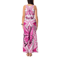 personalised-pink-out-tank-maxi-dress-breast-cancer-awareness-polynesian-pattern-white-version