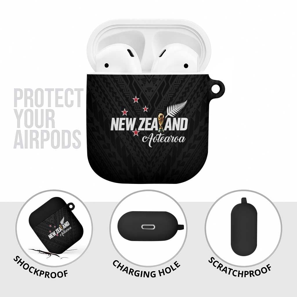 Football New Zealand AirPods Case Aotearoa United Black Version LT01 - Polynesian Pride