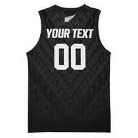 Custom Football New Zealand Basketball Jersey Aotearoa United Black Version LT01 - Polynesian Pride