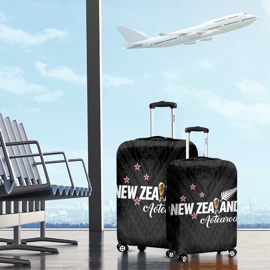Football New Zealand Luggage Cover Aotearoa United Black Version LT01 - Polynesian Pride