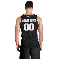 Custom Football New Zealand Men Tank Top Aotearoa United Black Version LT01 - Polynesian Pride
