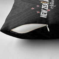 Football New Zealand Pillow Cover Aotearoa United Black Version LT01 - Polynesian Pride