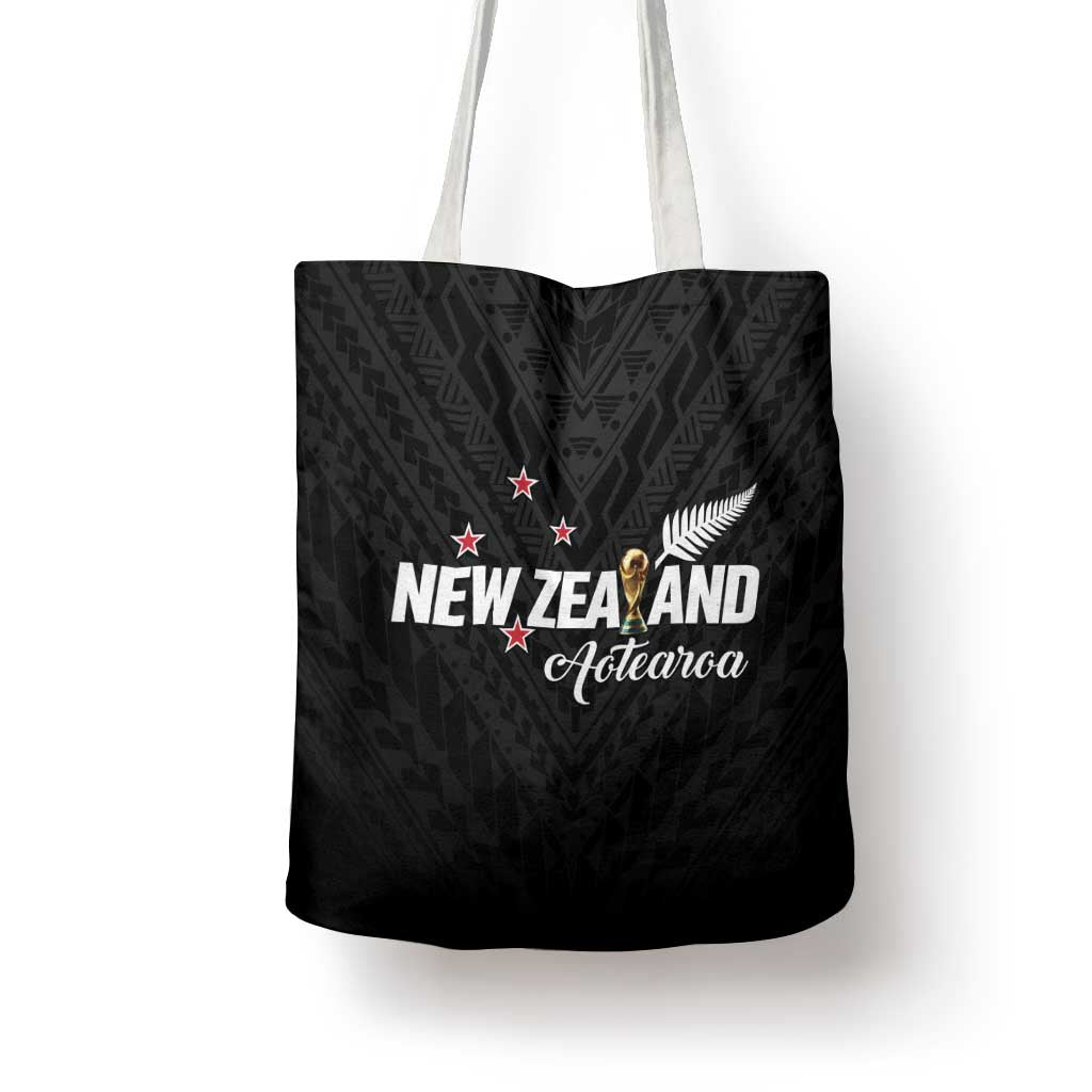 Football New Zealand Tote Bag Aotearoa United Black Version LT01 - Polynesian Pride