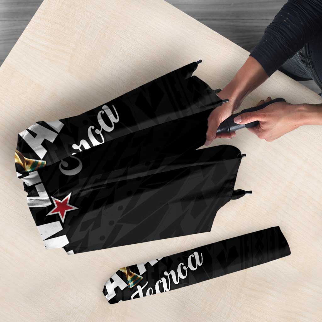 Football New Zealand Umbrella Aotearoa United Black Version - Polynesian Pride