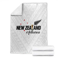 Football New Zealand Blanket Aotearoa United White Version LT01 - Polynesian Pride