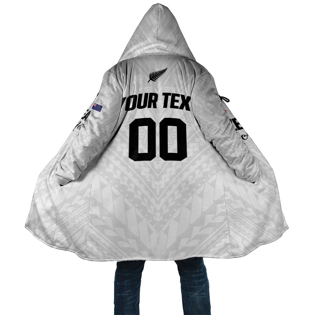 Custom Football New Zealand Cloak Aotearoa United White Version - Polynesian Pride