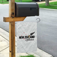 Football New Zealand Garden Flag Aotearoa United White Version LT01 - Polynesian Pride