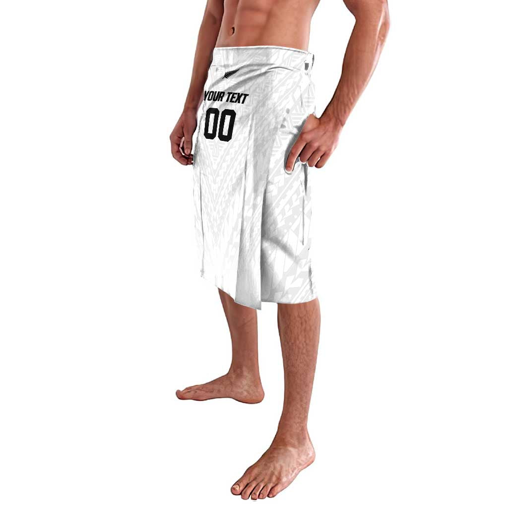 Custom Football New Zealand Lavalava Aotearoa United White Version - Polynesian Pride