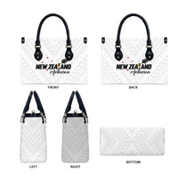 Football New Zealand Leather Bag Aotearoa United White Version LT01 - Polynesian Pride