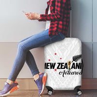 Football New Zealand Luggage Cover Aotearoa United White Version LT01 - Polynesian Pride