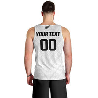 Custom Football New Zealand Men Tank Top Aotearoa United White Version - Polynesian Pride