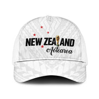 Football New Zealand Mesh Trucker Cap Aotearoa United White Version - Polynesian Pride