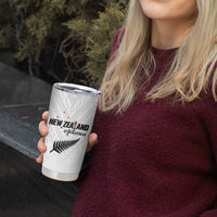 Custom Football New Zealand Tumbler Cup Aotearoa United White Version LT01 - Polynesian Pride