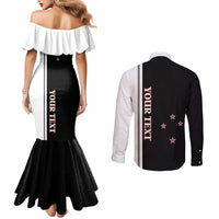 Personalised New Zealand 2025 Archery Basic Couples Matching Mermaid Dress and Long Sleeve Button Shirt Archery NZ