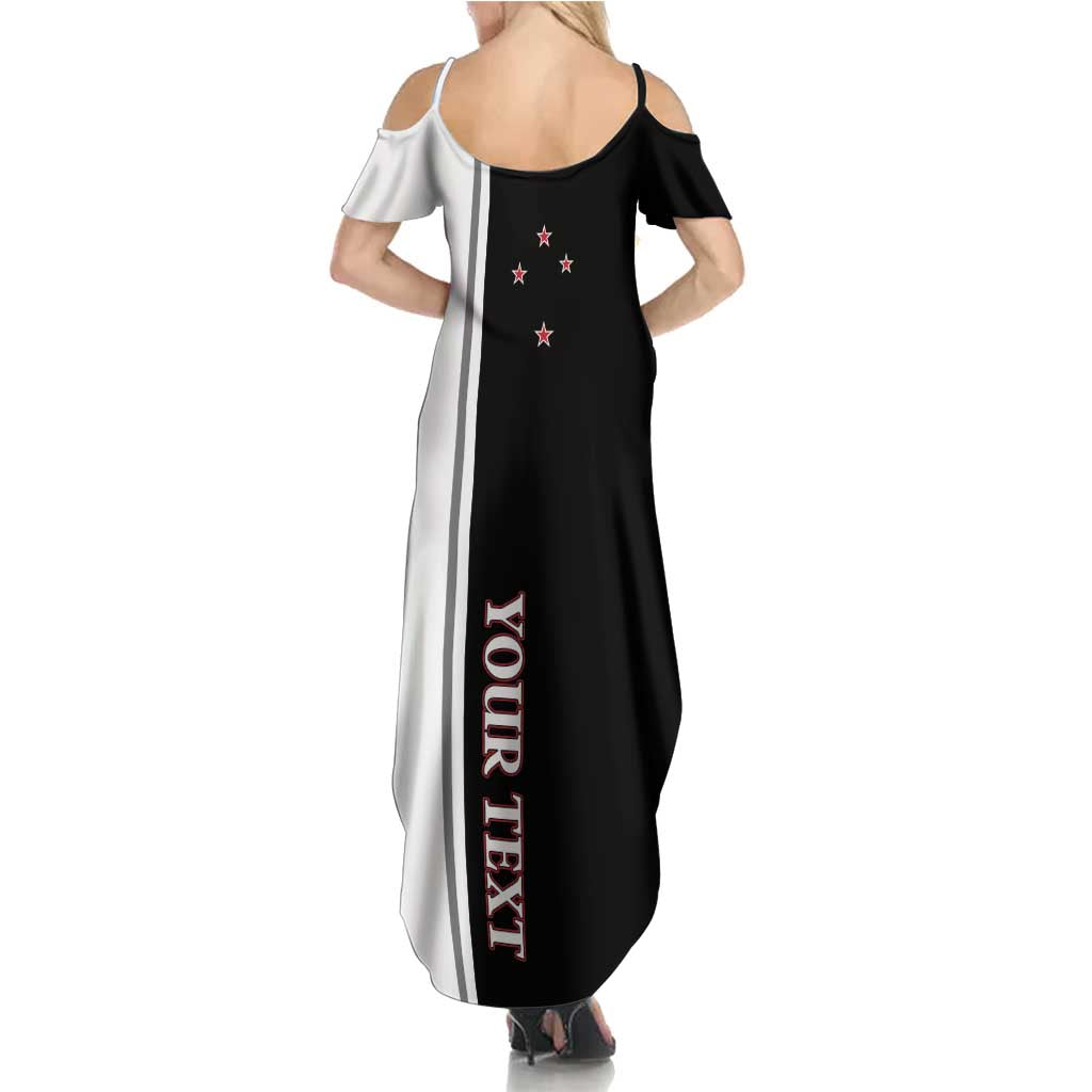 Personalised New Zealand 2025 Archery Basic Family Matching Summer Maxi Dress and Hawaiian Shirt Archery NZ LT01 - Polynesian Pride