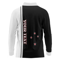 Personalised New Zealand 2025 Archery Basic Long Sleeve Polo Shirt Archery NZ LT01 - Polynesian Pride