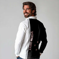 Personalised New Zealand 2025 Archery Basic Long Sleeve Polo Shirt Archery NZ LT01 - Polynesian Pride