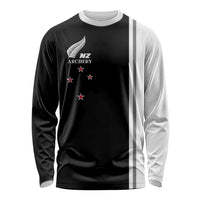 Personalised New Zealand 2025 Archery Basic Long Sleeve Shirt Archery NZ