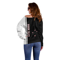 Personalised New Zealand 2025 Archery Basic Off Shoulder Sweater Archery NZ LT01 - Polynesian Pride