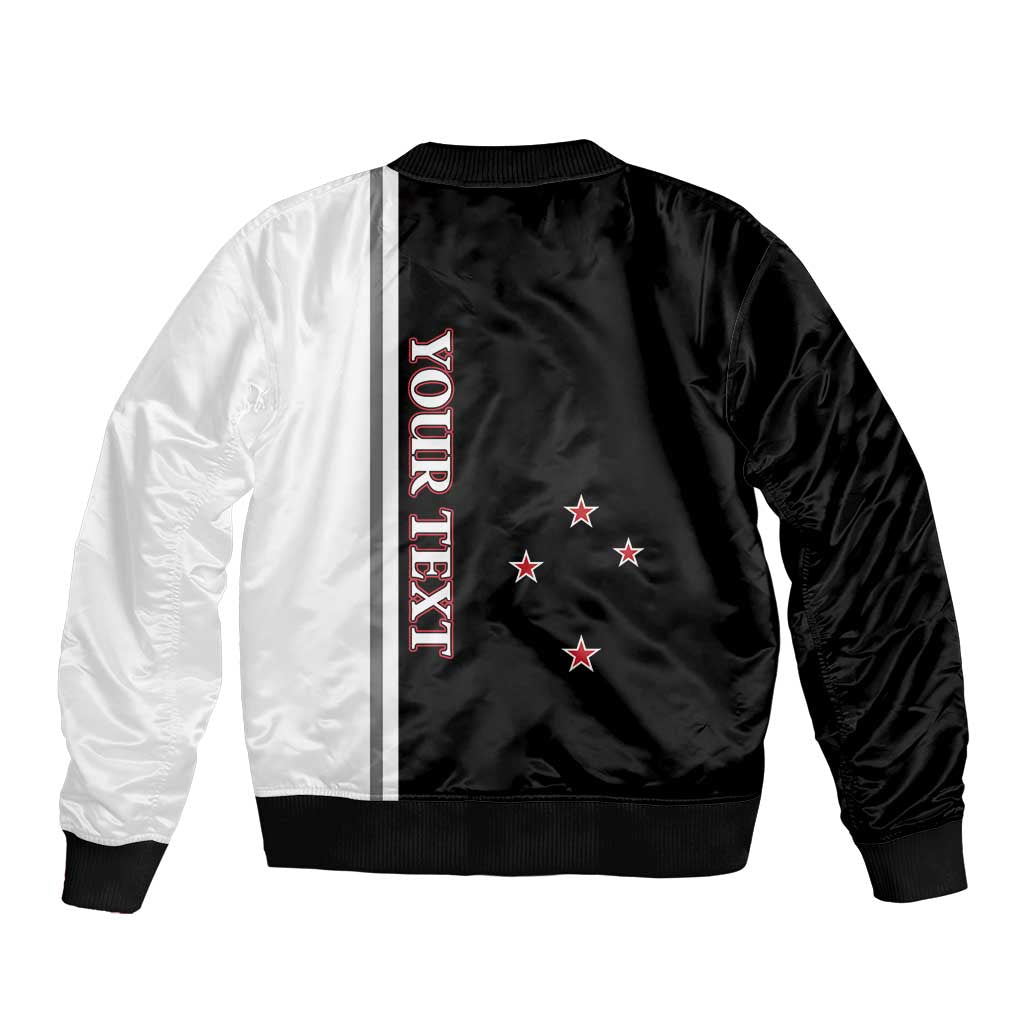 Personalised New Zealand 2025 Archery Basic Sleeve Zip Bomber Jacket Archery NZ LT01 - Polynesian Pride