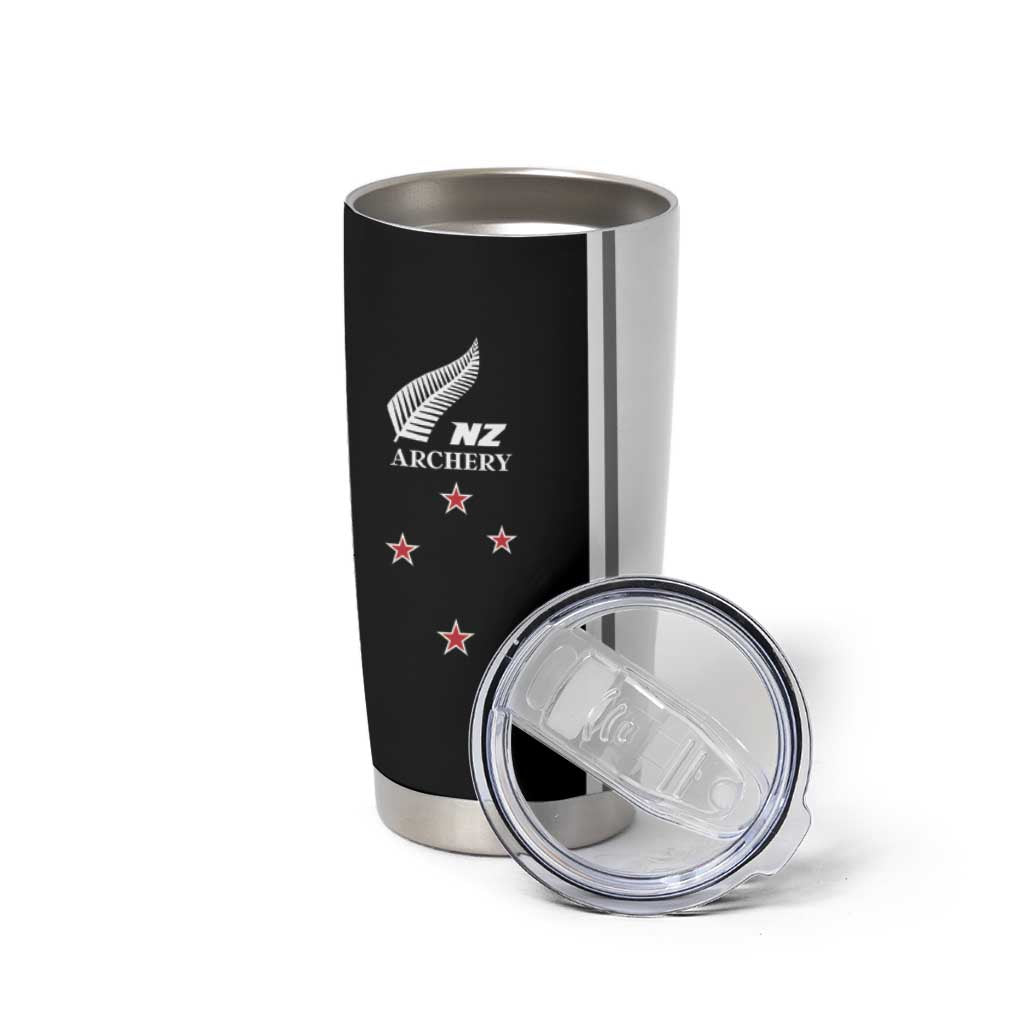 Personalised New Zealand 2025 Archery Basic Tumbler Cup Archery NZ LT01 - Polynesian Pride