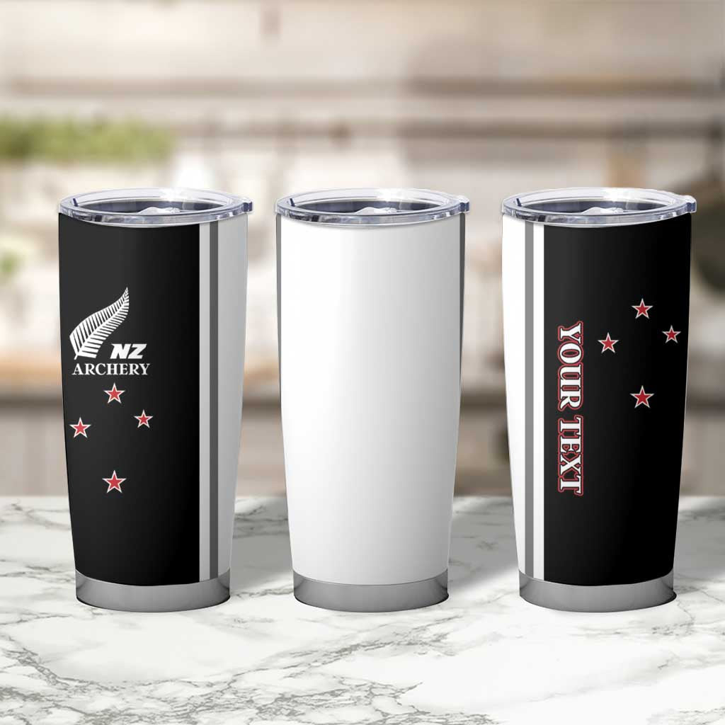 Personalised New Zealand 2025 Archery Basic Tumbler Cup Archery NZ LT01 - Polynesian Pride