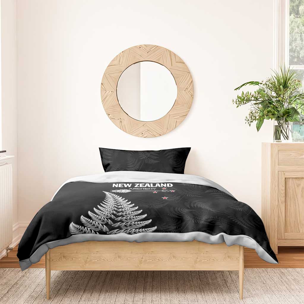 New Zealand 2025 Archery Bedding Set Aotearoa Silver Arrows Black