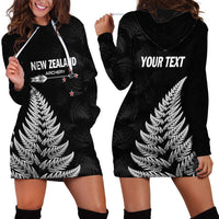 Personalised New Zealand 2025 Archery Hoodie Dress Aotearoa Silver Arrows Black