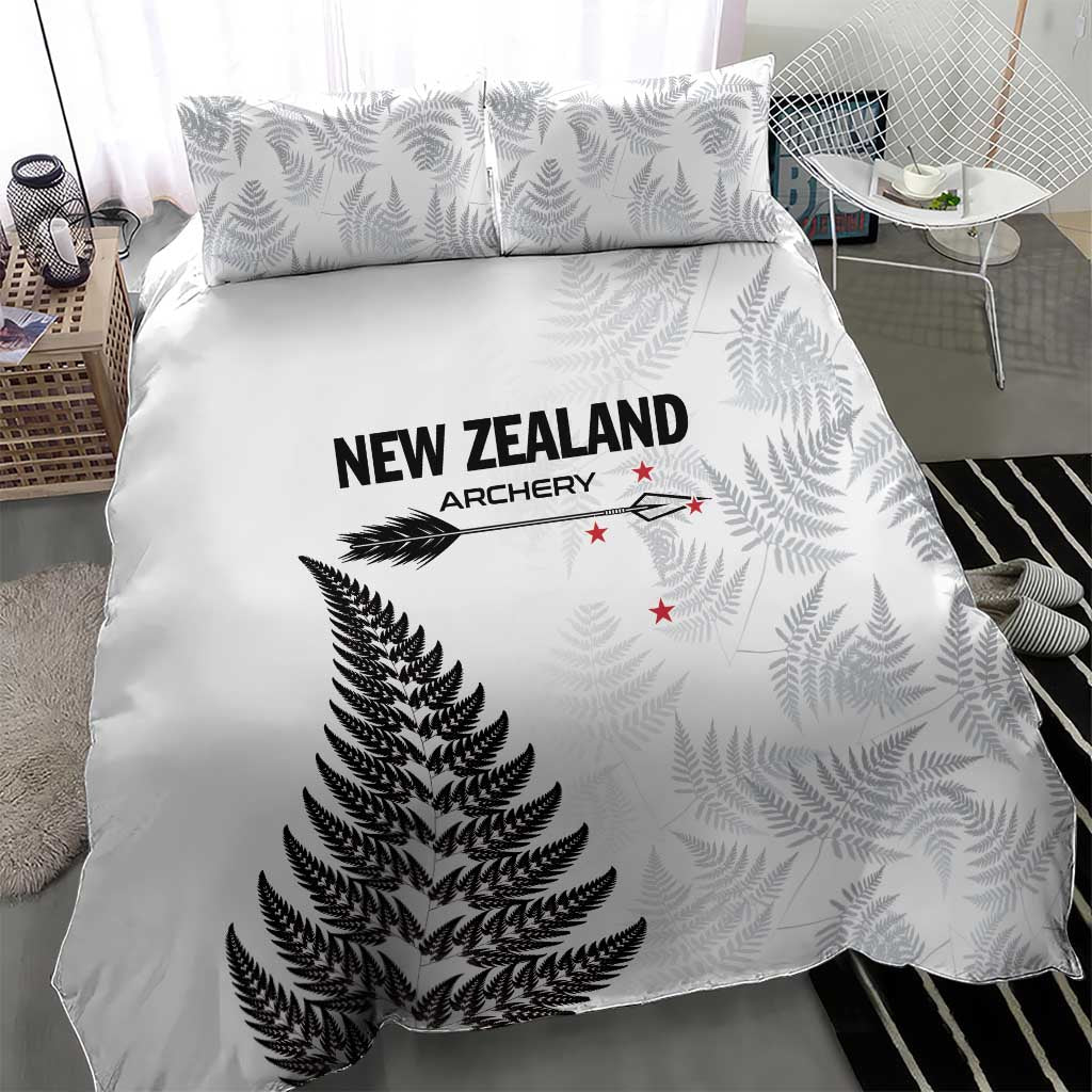 New Zealand 2025 Archery Bedding Set Aotearoa Silver Arrows White