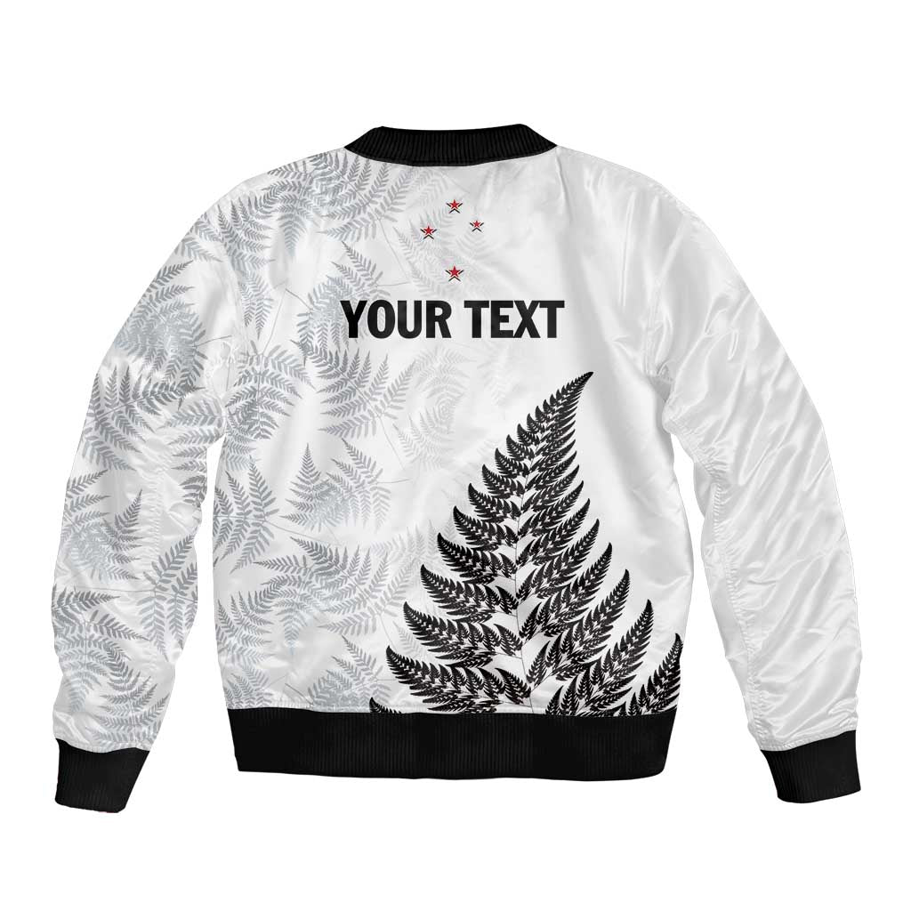 Personalised New Zealand 2025 Archery Bomber Jacket Aotearoa Silver Arrows White LT01 - Polynesian Pride