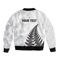 Personalised New Zealand 2025 Archery Bomber Jacket Aotearoa Silver Arrows White LT01 - Polynesian Pride
