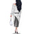 Personalised New Zealand 2025 Archery Family Matching Off The Shoulder Long Sleeve Dress and Hawaiian Shirt Aotearoa Silver Arrows White