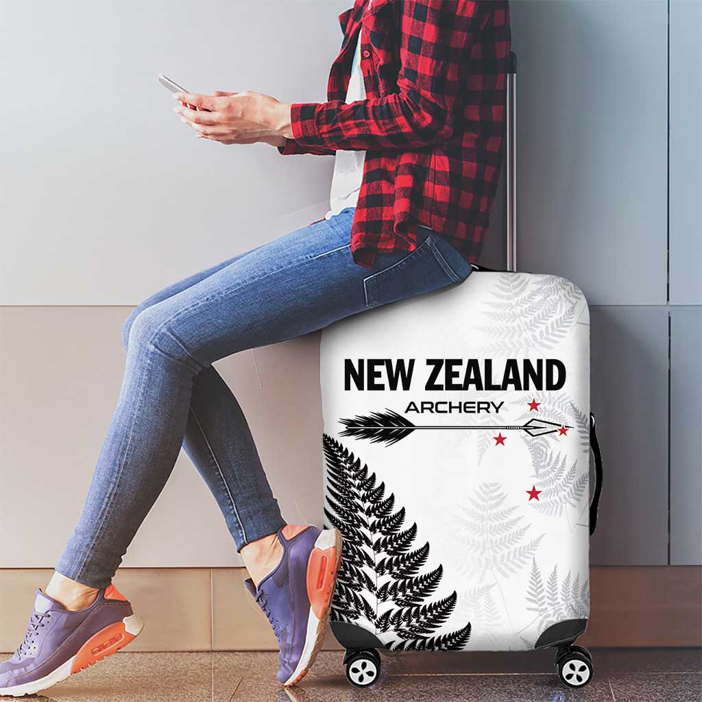 New Zealand 2025 Archery Luggage Cover Aotearoa Silver Arrows White