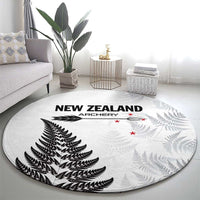 New Zealand 2025 Archery Round Carpet Aotearoa Silver Arrows White