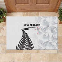 New Zealand 2025 Archery Rubber Doormat Aotearoa Silver Arrows White