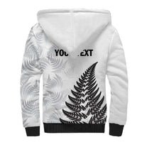 Personalised New Zealand 2025 Archery Sherpa Hoodie Aotearoa Silver Arrows White